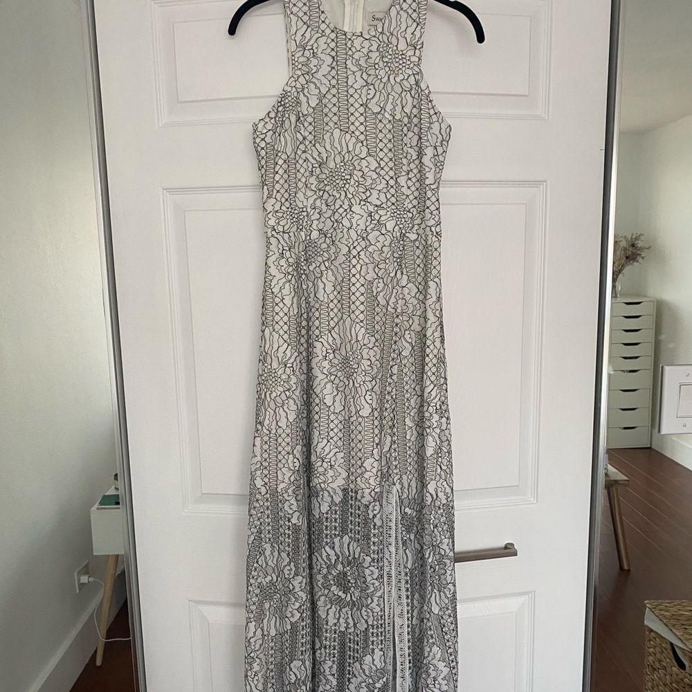 New white flowers dress